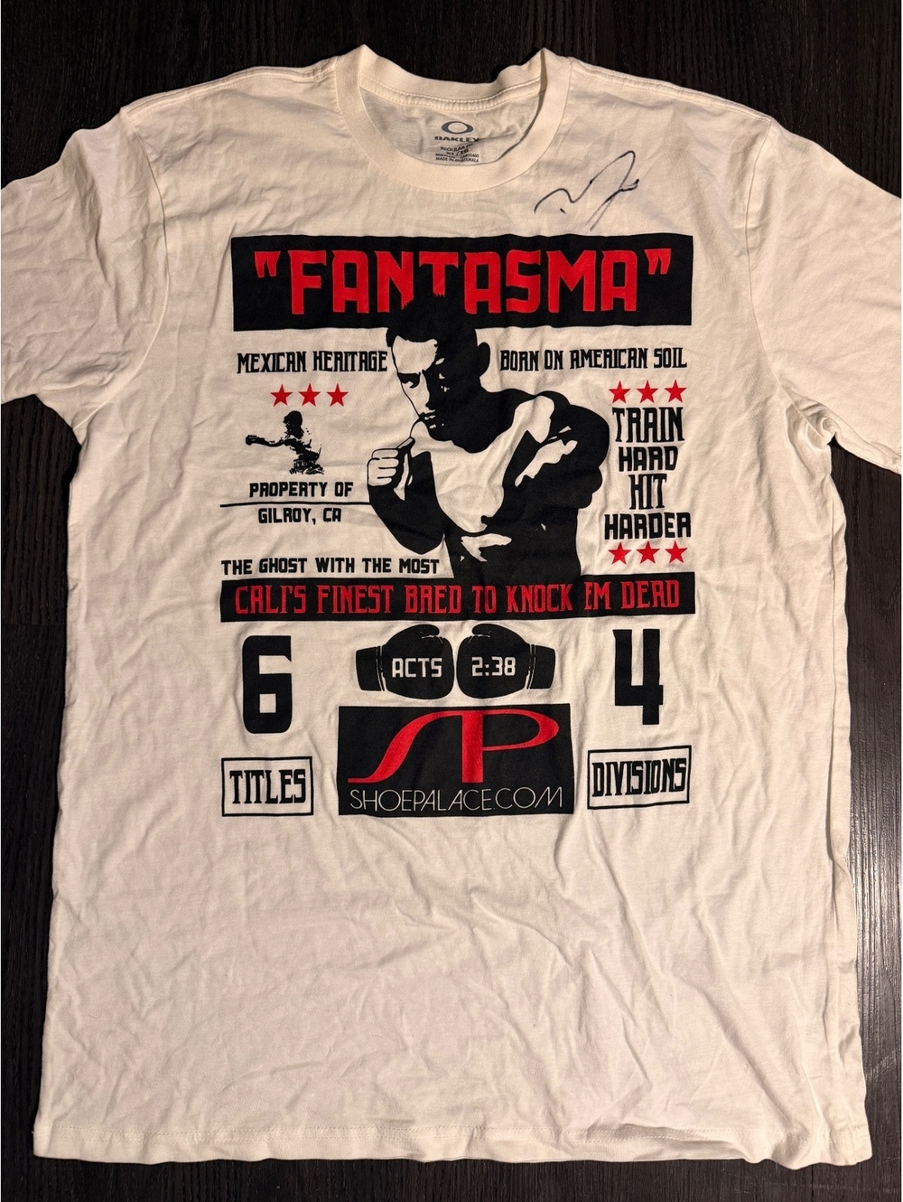 Signed Oakley Robert Guerrero Fantasma Boxing Tee XL
